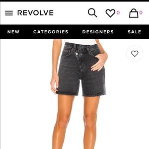 AGOLDE criss cross shorts